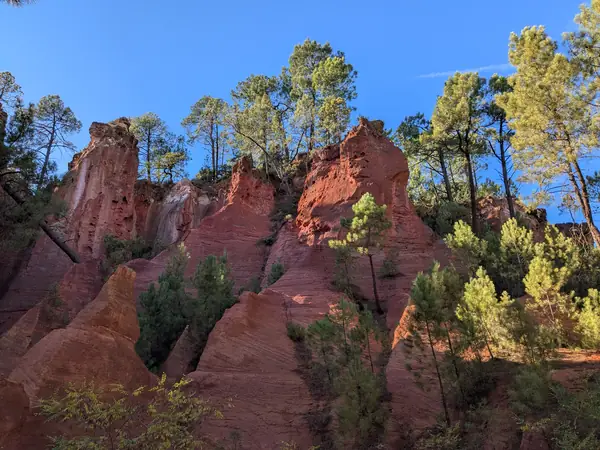 Les falaises du sentier des ocres à Roussillon